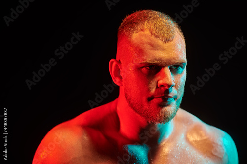 jock sweating from training