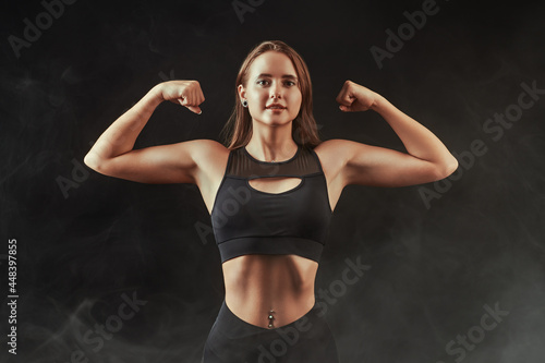 strong muscular girl