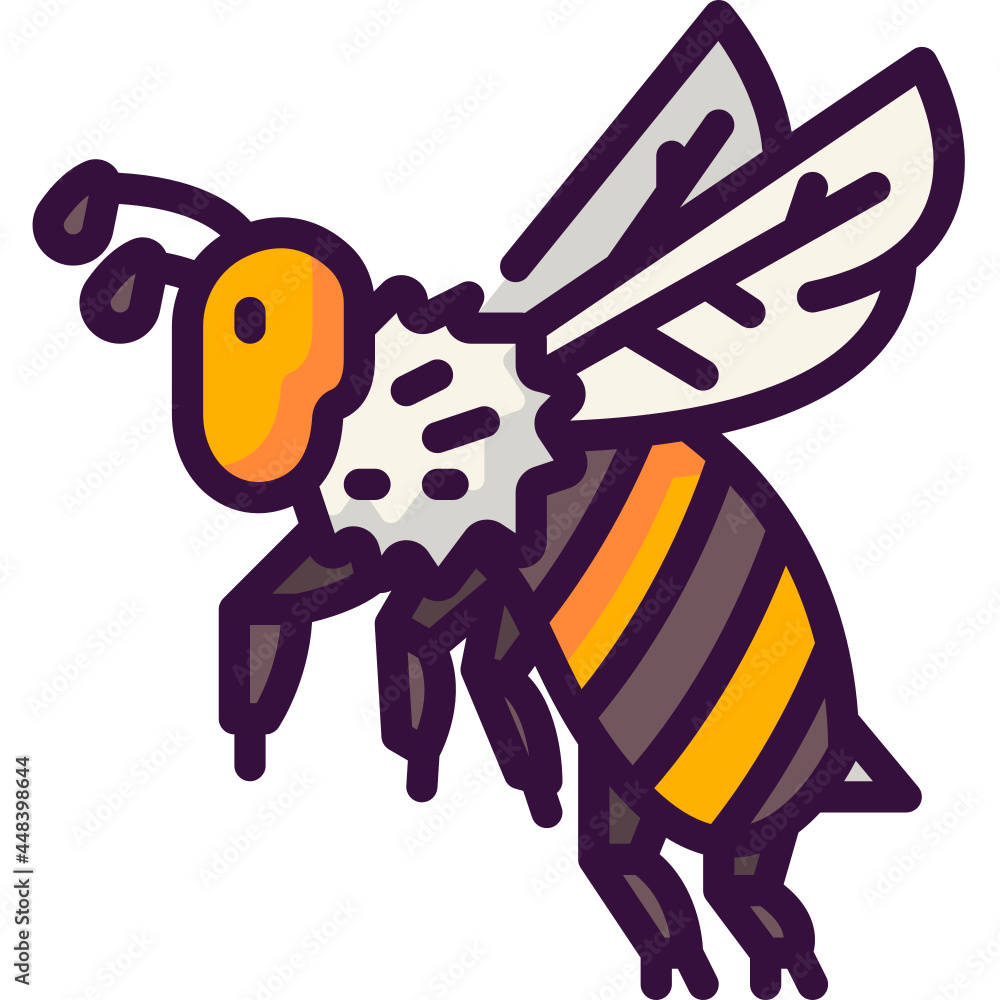 Obraz premium bee line icon