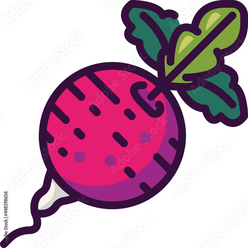 beetroot line icon
