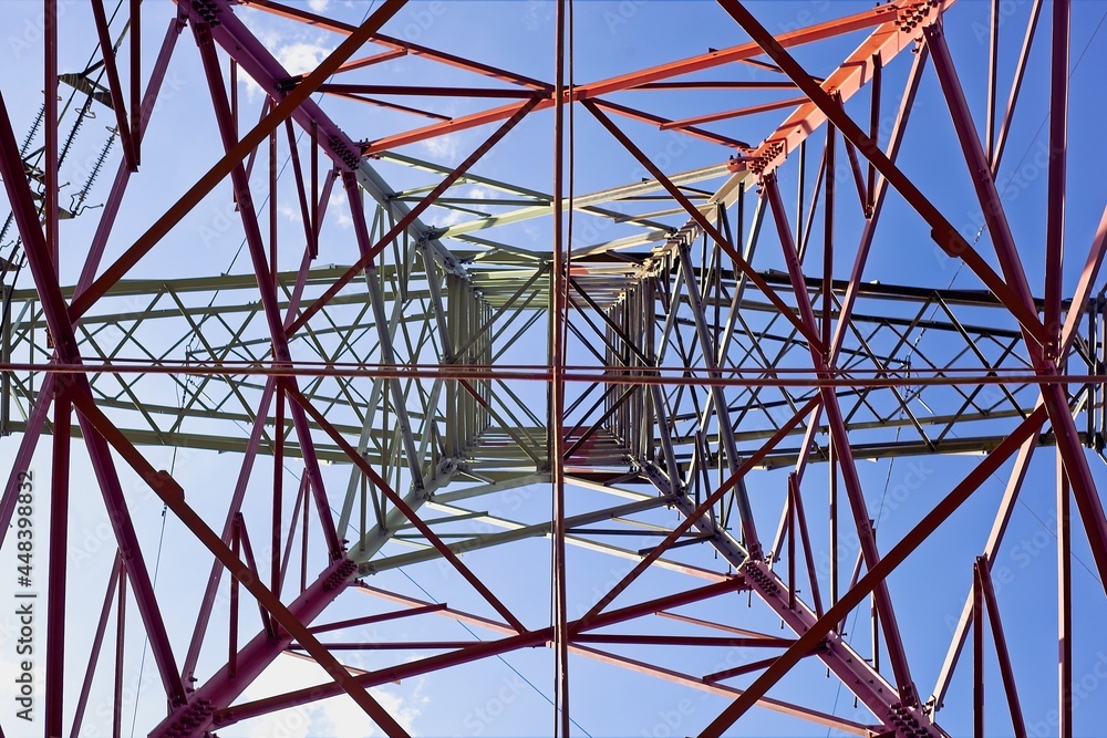Fototapeta premium power line tower
