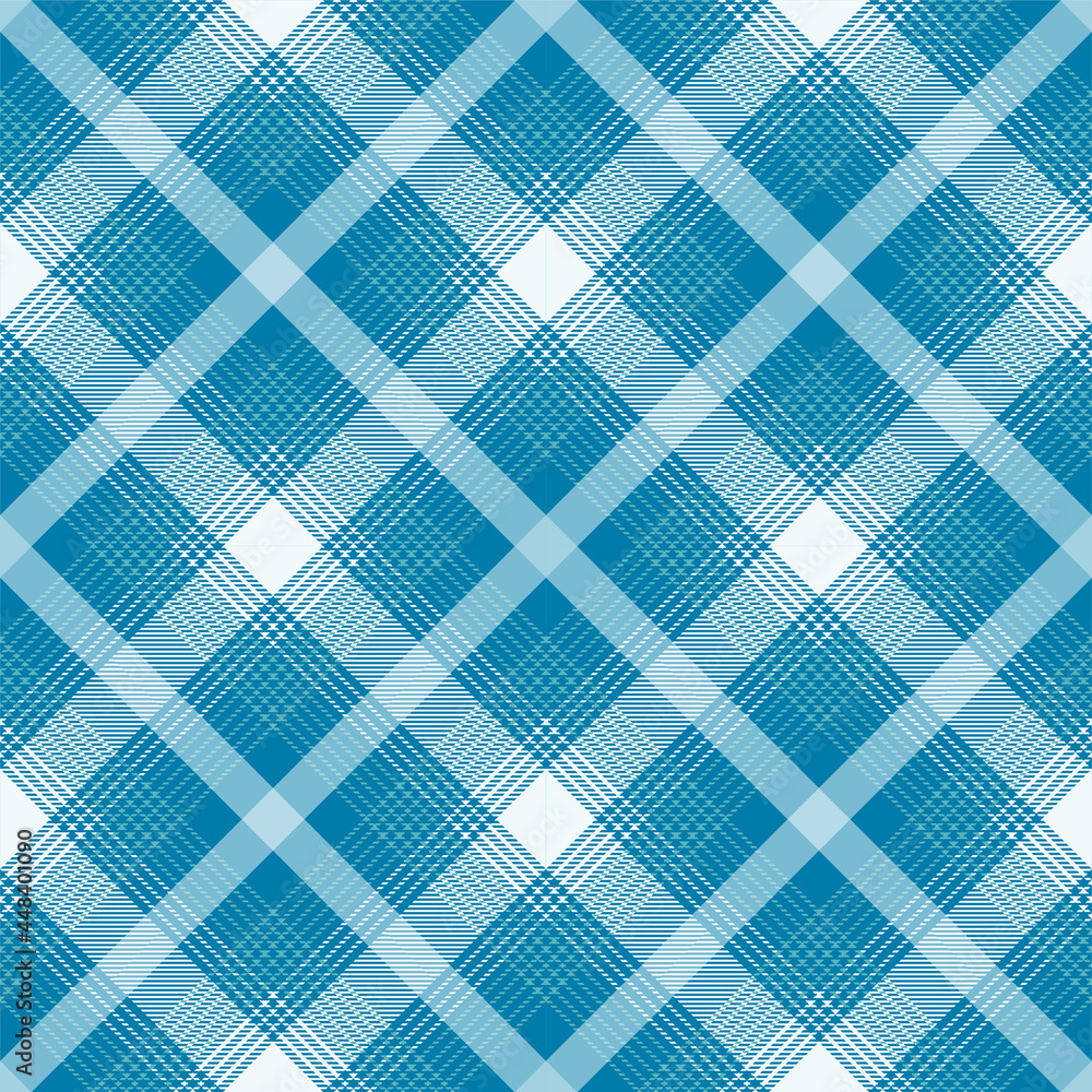 Blue argyle tartan plaid. Pattern close-up for textile, paper and other prints. Blue argyle tartan plaid. Pattern close-up for textile, paper and other prints.