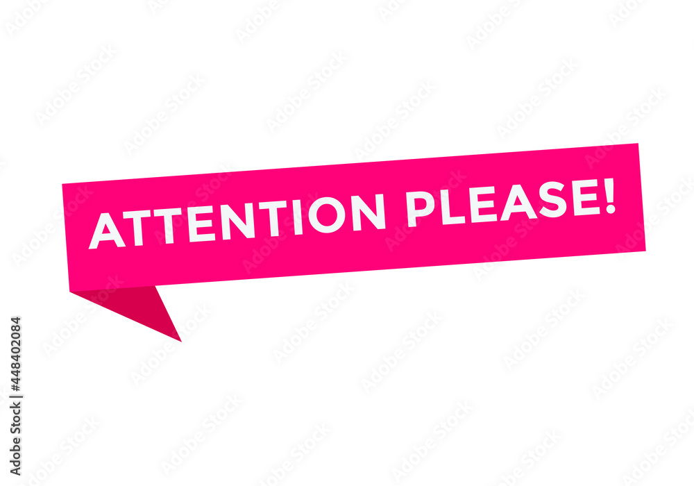 attention please text attention please text