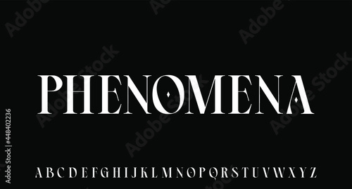 the luxury and elegant font glamour style	
