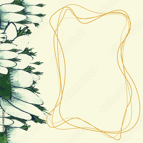 Vector maket for vintage posts in social media. Frame for greating card