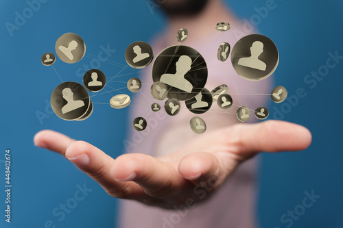 Wallpaper Mural team - internet net and data digital concept Torontodigital.ca