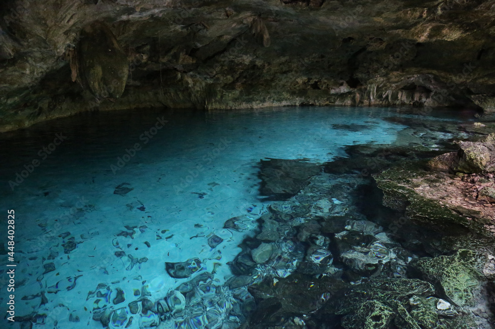 The Cenotes dos Ojos near Cancun, Mexico