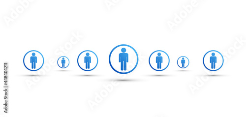 icone, gruppo, utenti, persone, leader
