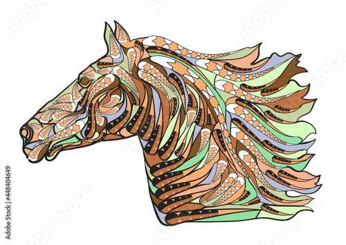 abstract ethnic horse