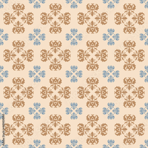 Oriental seamless pattern.
Material design for dresses, wallpapers, carpets, ottoman pattern. 