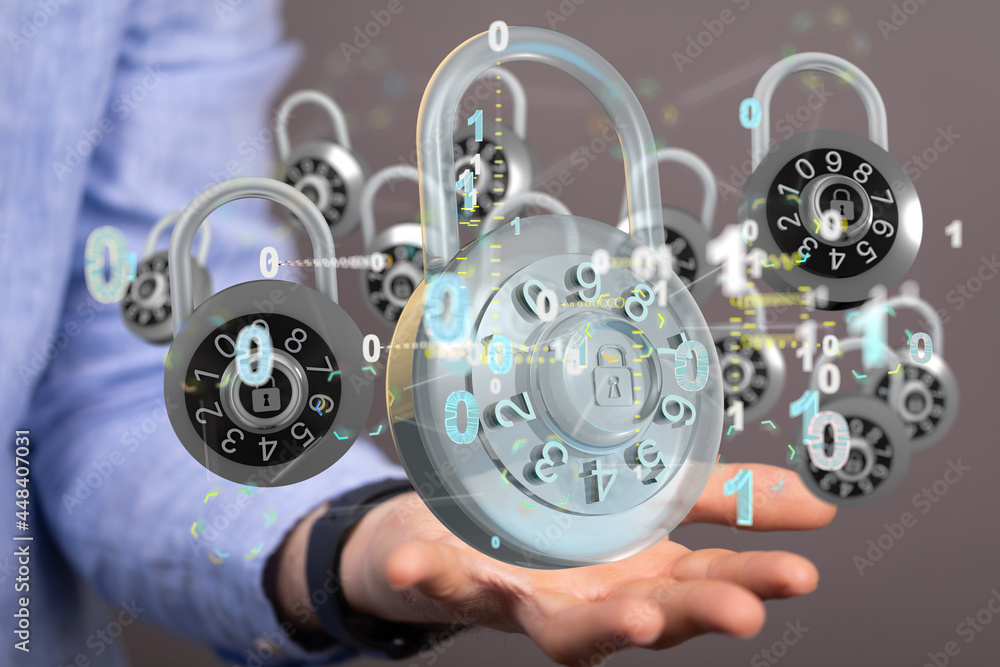 Security Shield concept, data protection. Shield with dots and lines connectio Security Shield concept, data protection. Shield with dots and lines connectio