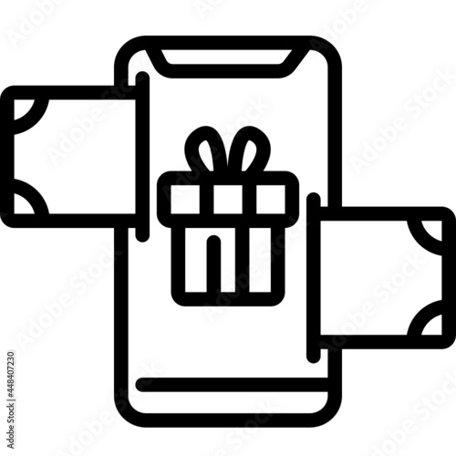 cashback line icon