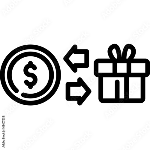 cashback line icon