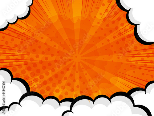 abstract comic book, pop art cartoon