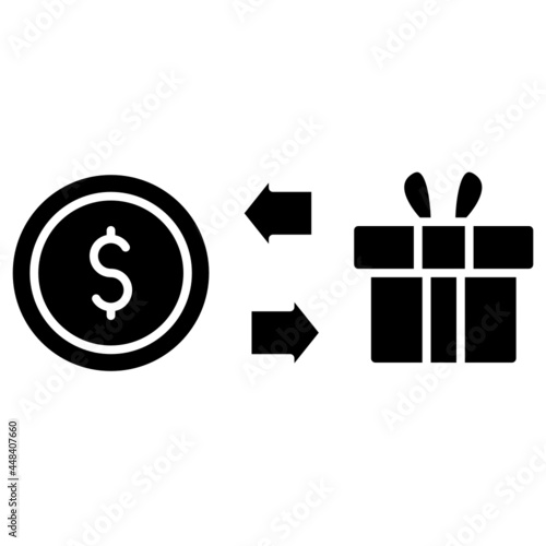cashback solid icon