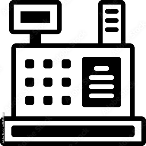 cashier solid line icon