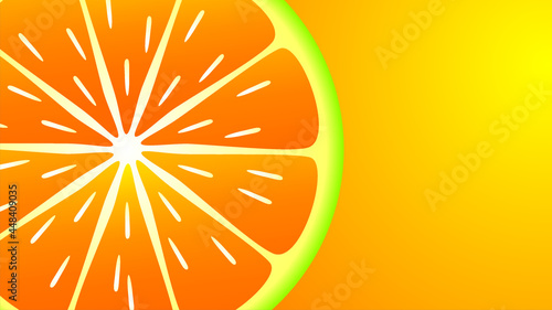 citrus background, vector illustration, eps 10. lemon in yellow style