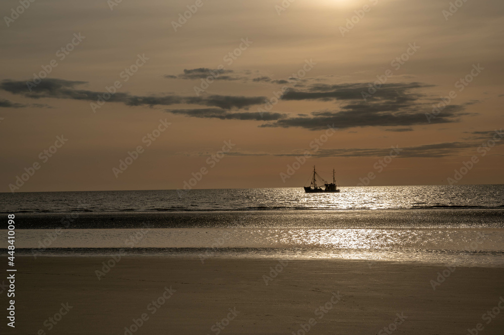 Sankt Peter Ording Strand Sonnenuntergang