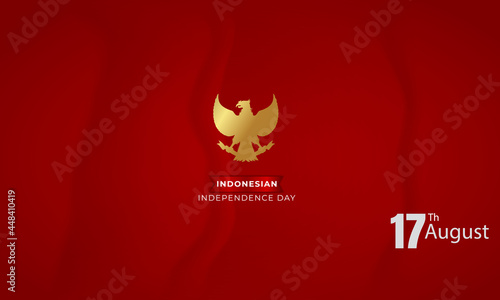 Indonesian Independence Day With Bird Vector