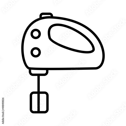 Mixer Vector Line Icon Design