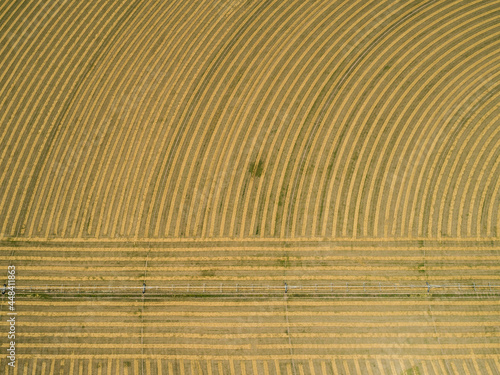 Hay patterns from the air
