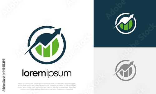 Investment logo. Innovative high tech logo template.