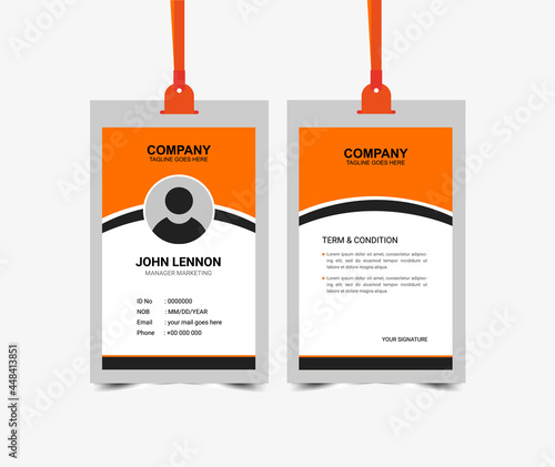 new modern creative Business id card design template.
