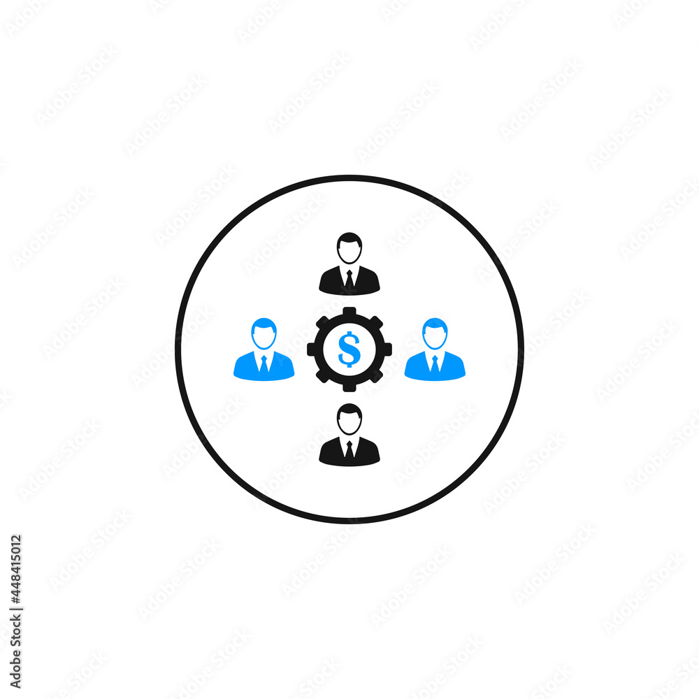creative business group idea icon creative business group idea icon