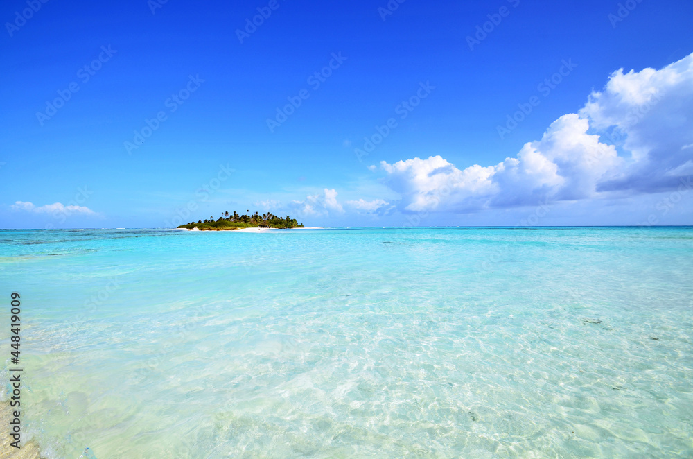Island beach in Caribbean