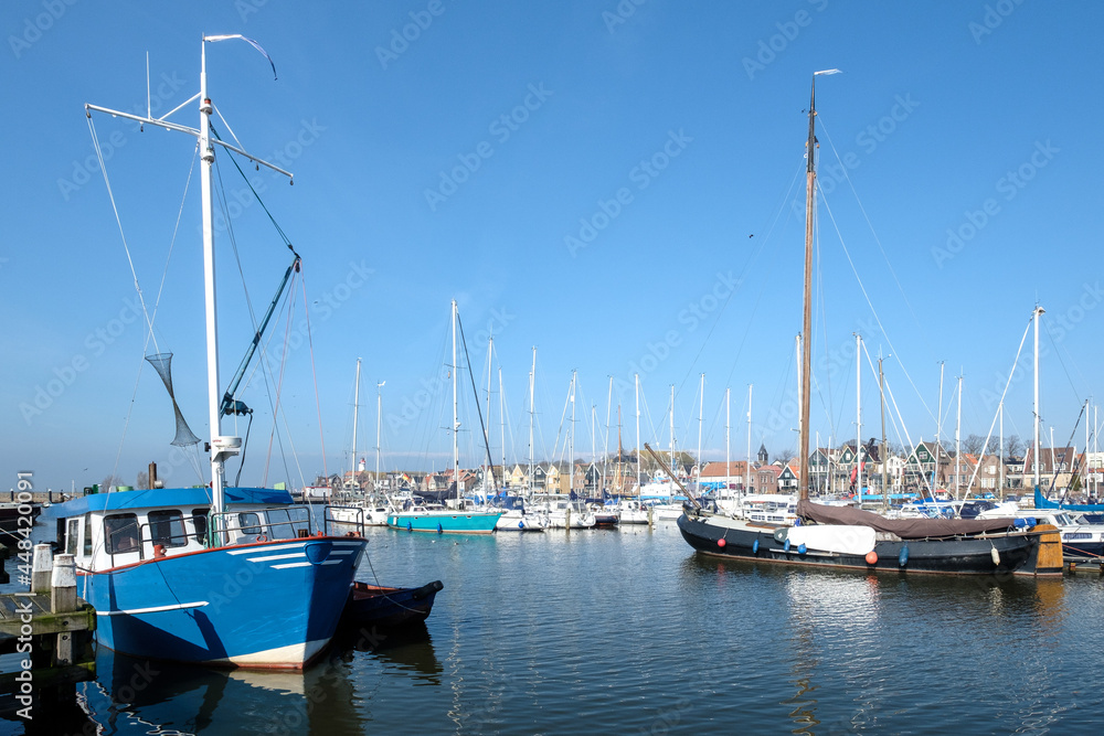 Fototapeta premium Former island Urk, Noordoostpolder, Flevoland province, The Netehrlands