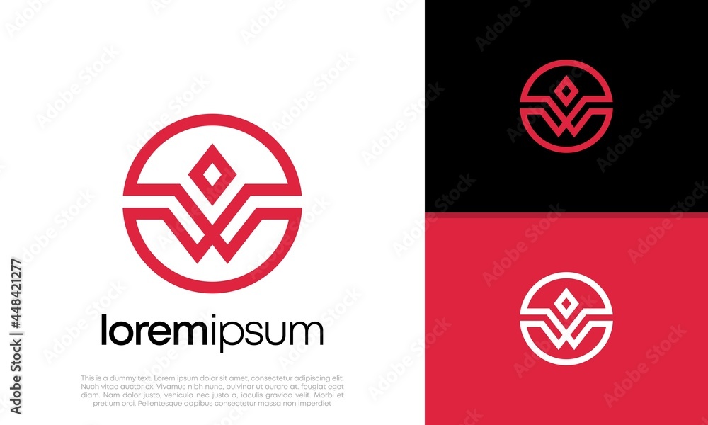 Initial W logo design. Innovative high tech logo template. Initial W logo design. Innovative high tech logo template.