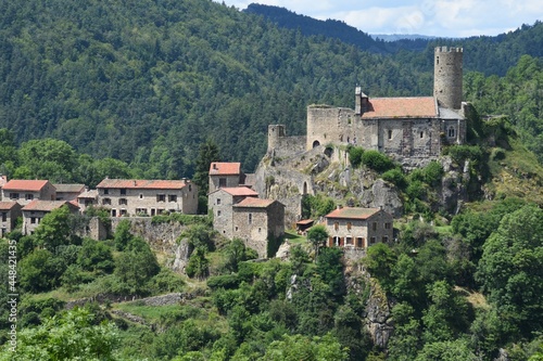 Medieval village  Chalencon  Auvergne  France