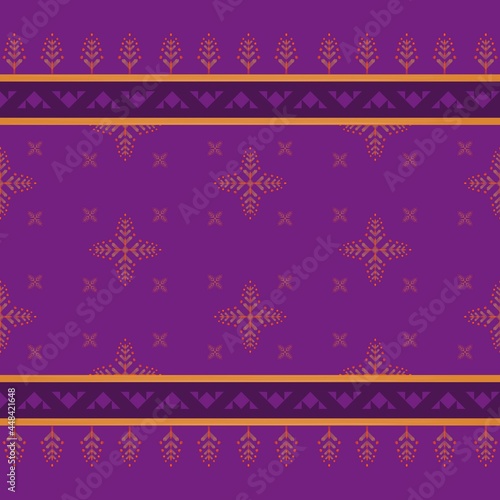 The geometric colorful pattern Vector background. silk pattern or pattern on clothes purple and yellow stripes.