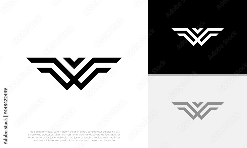 Initial W logo design. Innovative high tech logo template. Initial W logo design. Innovative high tech logo template.
