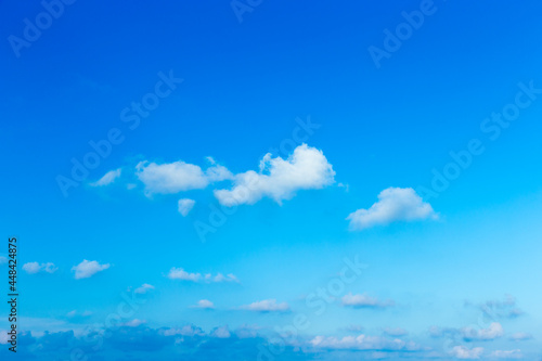 Blue sky with white clouds