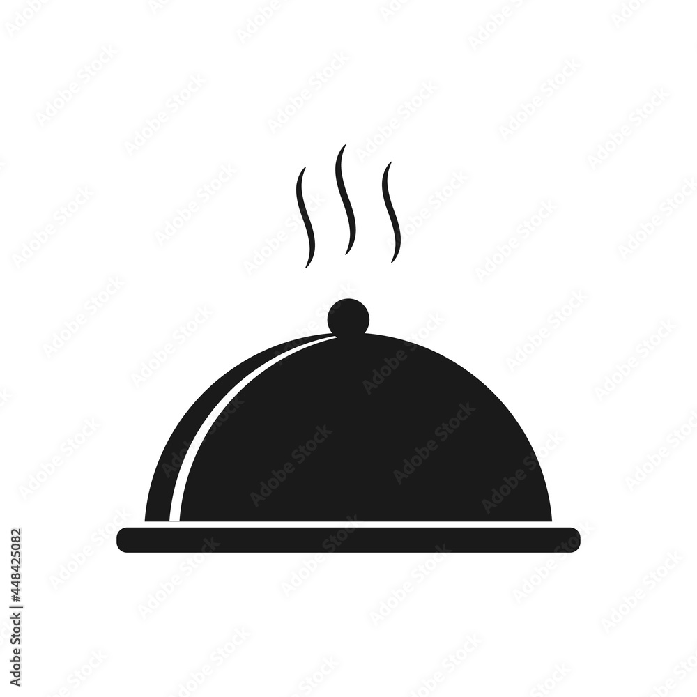 dish icon vector template design isolated on white background dish icon vector template design isolated on white background