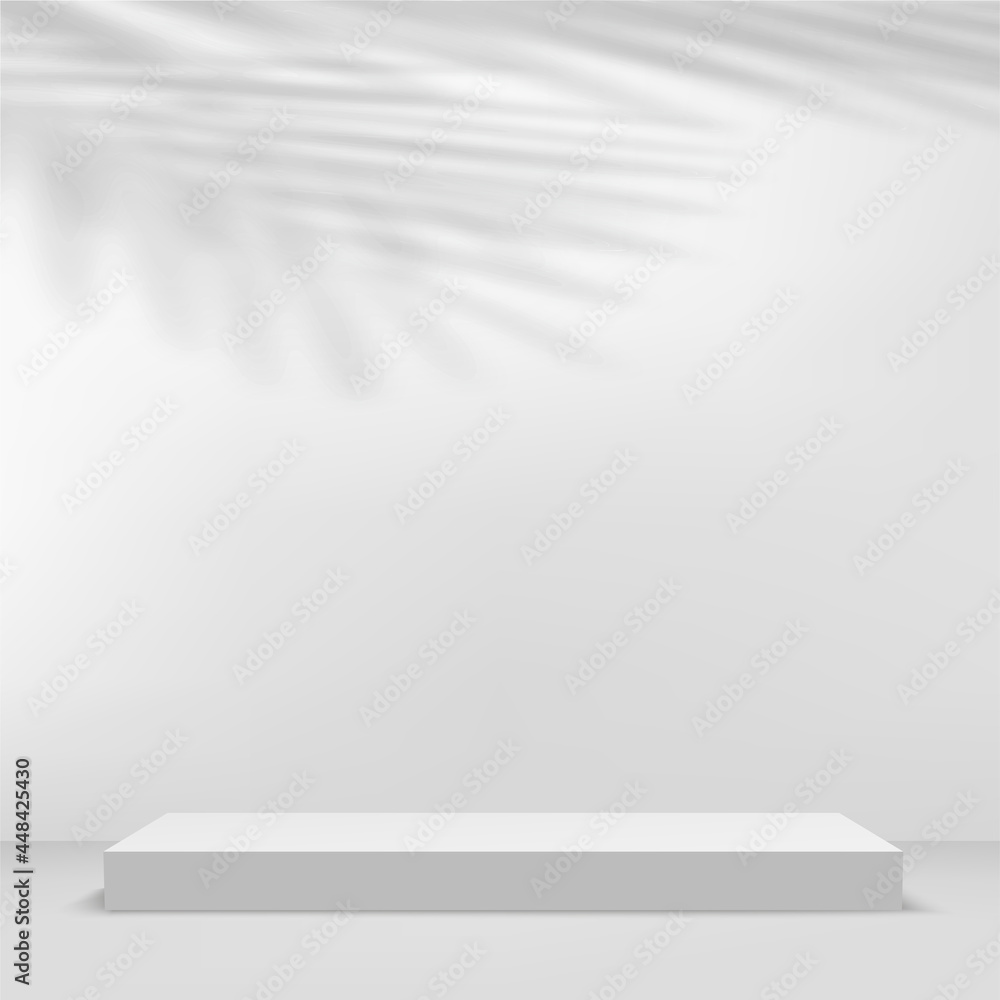 Abstract background with white color geometric 3d podiums. Vector illustration. Abstract background with white color geometric 3d podiums. Vector illustration.