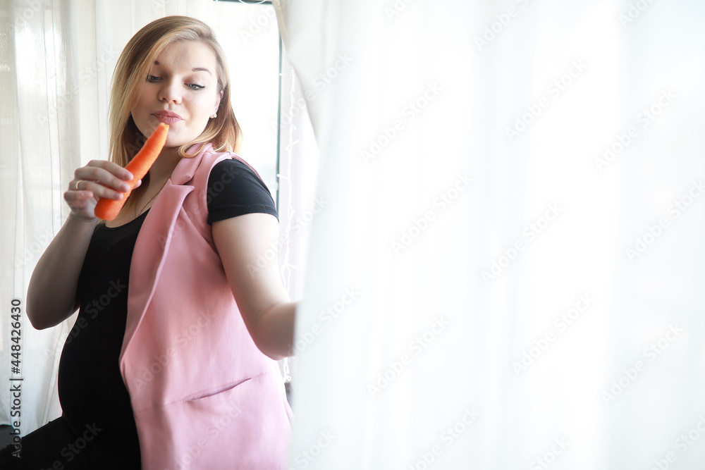 Pregnant young beautiful girl on the ninth month Pregnant young beautiful girl on the ninth month