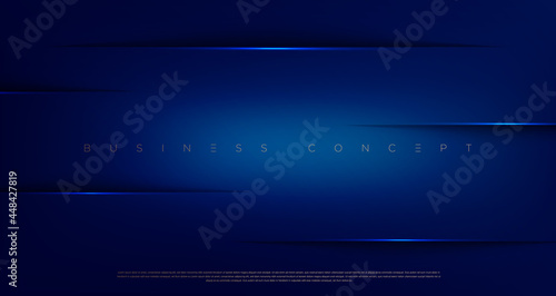 Abstract navy dark blue color lines with light effected cuts background for poster, website and design concepts. Vector illustration eps 10.