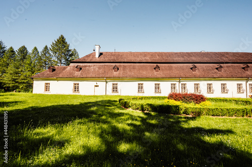 Manor House and Museum of hunting in Svaty Anton, Slovakia. travel slovakia near banska stiavnica. photo