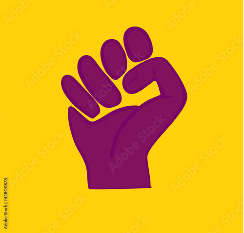Magenta and Yellow resist fist
