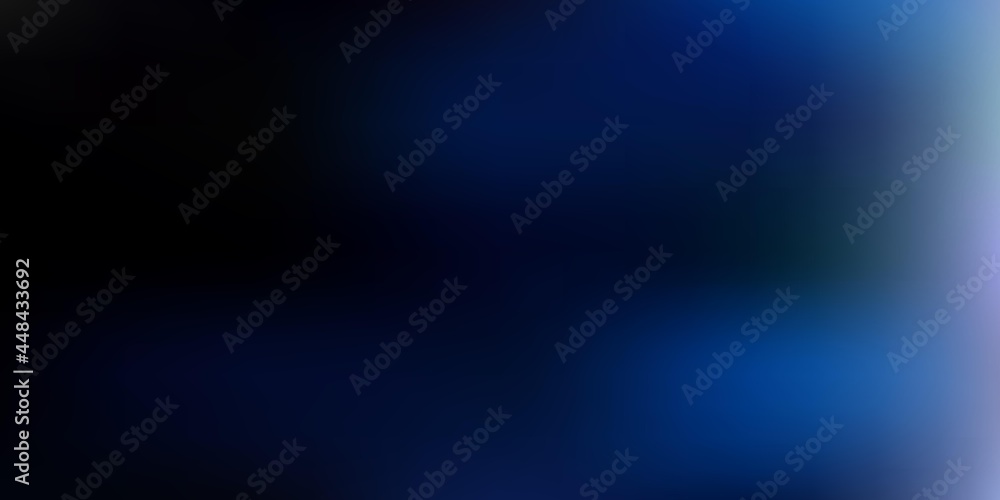 Fototapeta premium Dark blue vector blurred texture.