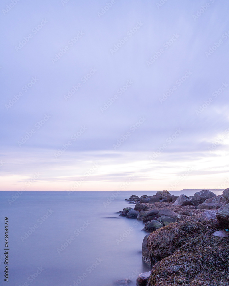 sunset over the sea