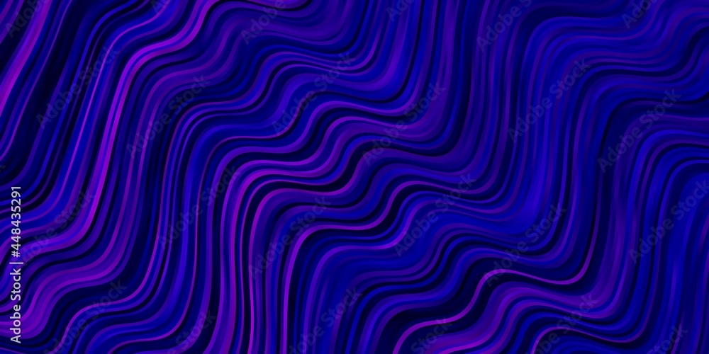 Dark Purple, Pink vector background with curved lines. Dark Purple, Pink vector background with curved lines.