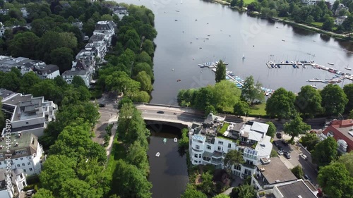 Hamburg Alster in Summer photo