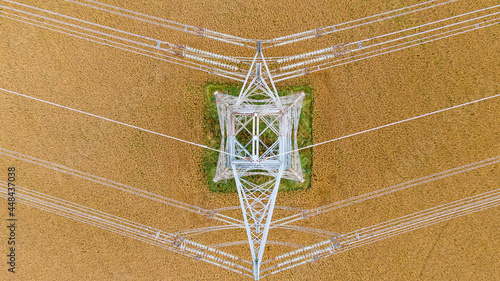 Hight voltage Post, Cotswold, UK.