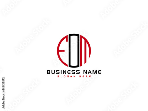 Creative EOM Logo Letter Vector Image Design For Business photo