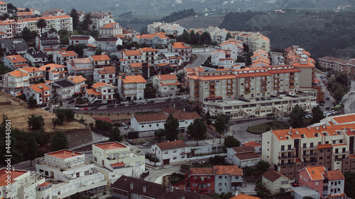 Top view of the streets in Lamego city, northern Portugal.