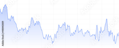 Stock market or forex trading chart vector background. Stock trading line chart graph on white background.