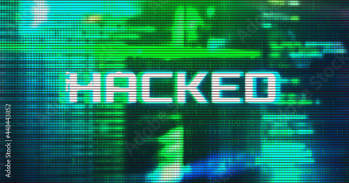 Futuristic Digital Technology Vector Background. Cyber Attack, Ransomware, Malware, Scareware Concept